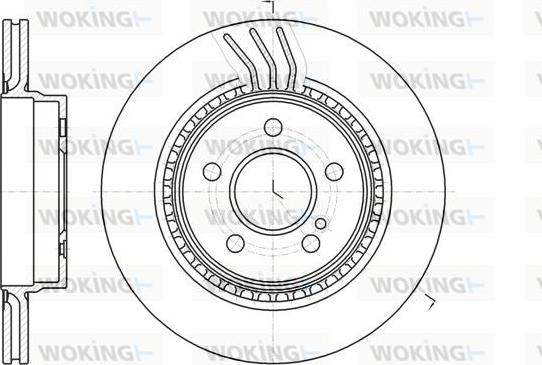 Woking D61071.10 - Brake Disc autospares.lv