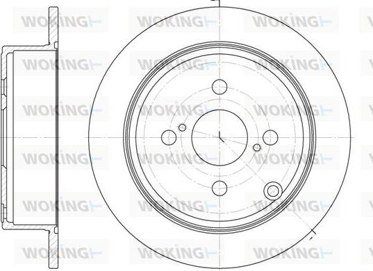 Woking D61073.00 - Brake Disc autospares.lv