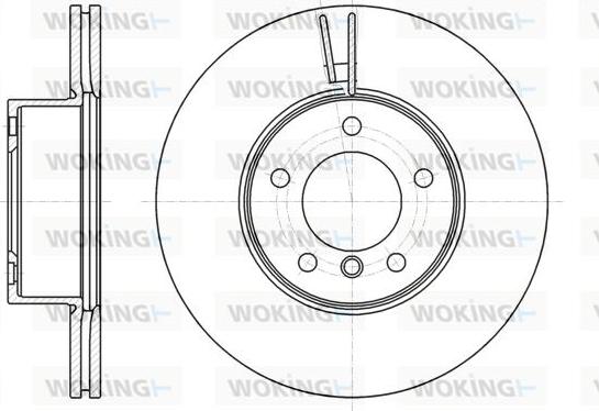 Woking D61194.10 - Brake Disc autospares.lv