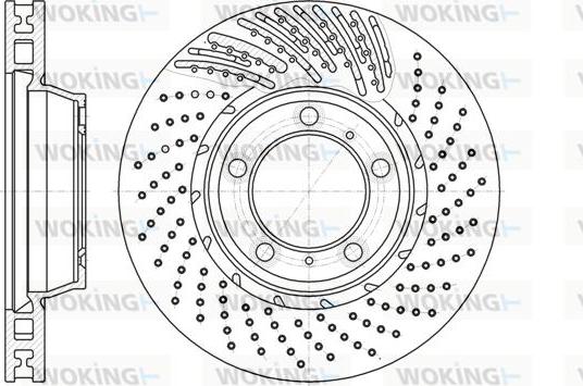 Woking D61196.10 - Brake Disc autospares.lv