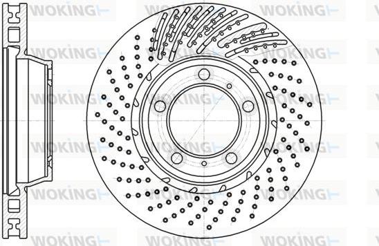 Woking D61196.11 - Brake Disc autospares.lv