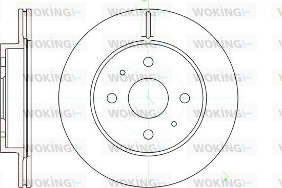 Woking D61190.10 - Brake Disc autospares.lv