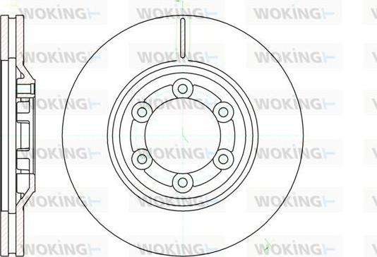 Woking D61193.10 - Brake Disc autospares.lv