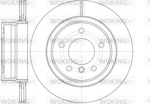 Woking D61145.10 - Brake Disc autospares.lv