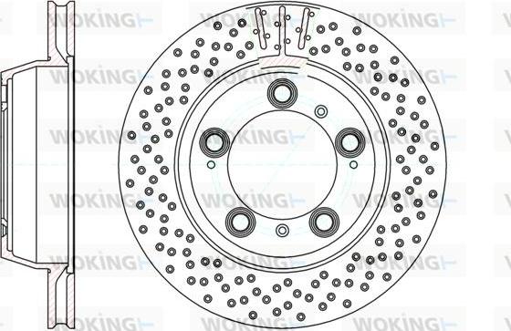 Woking D61146.10 - Brake Disc autospares.lv