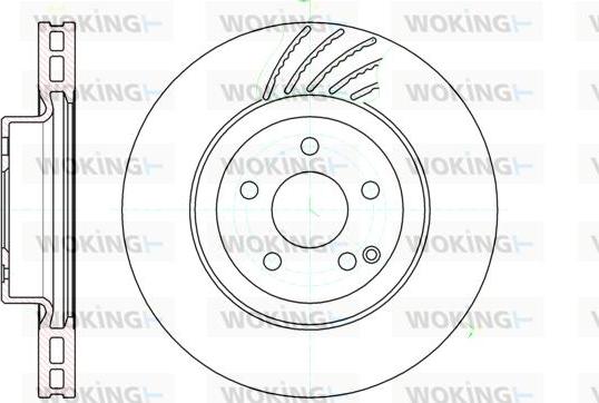 Woking D61142.10 - Brake Disc autospares.lv