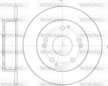 Woking D61147.00 - Brake Disc autospares.lv