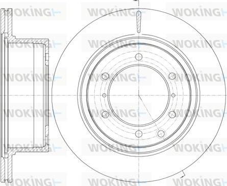 Woking D61159.10 - Brake Disc autospares.lv