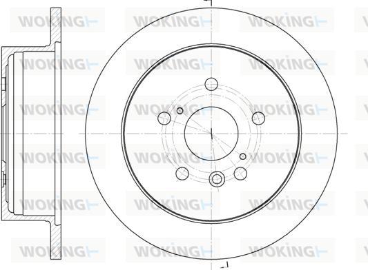 Woking D61158.00 - Brake Disc autospares.lv