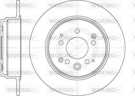 Woking D61157.00 - Brake Disc autospares.lv