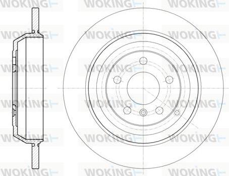 Woking D61166.00 - Brake Disc autospares.lv