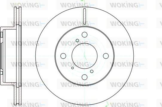 Woking D61104.10 - Brake Disc autospares.lv