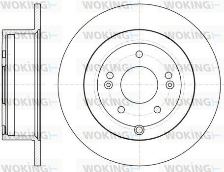 Woking D61106.00 - Brake Disc autospares.lv