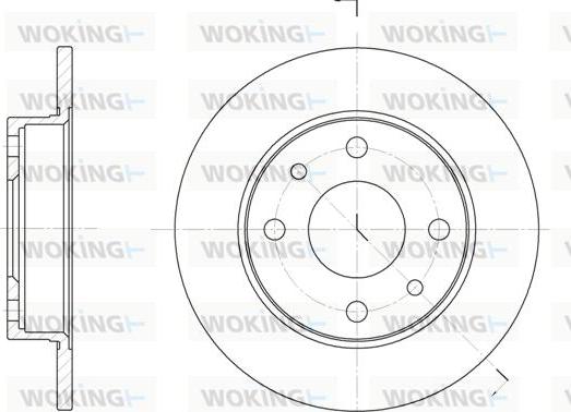 Woking D6110.00 - Brake Disc autospares.lv