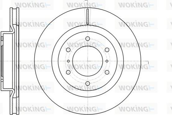 Woking D61100.10 - Brake Disc autospares.lv