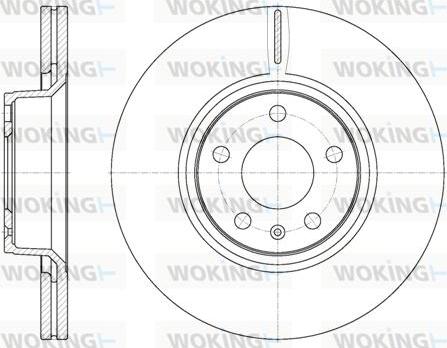 Woking D61101.10 - Brake Disc autospares.lv