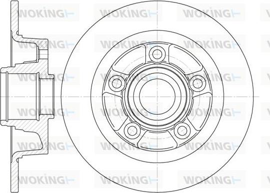 Woking D61115.00 - Brake Disc autospares.lv