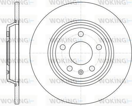 Woking D61112.00 - Brake Disc autospares.lv