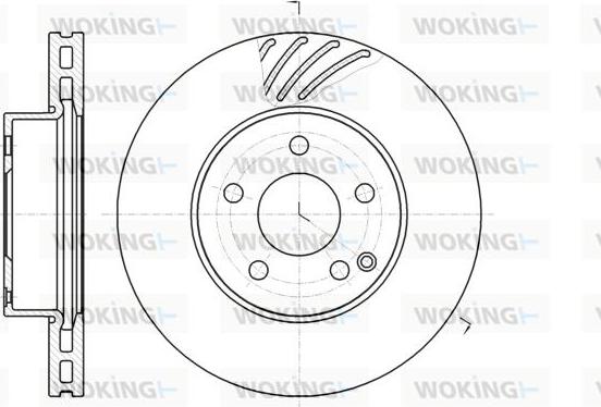 Woking D61184.10 - Brake Disc autospares.lv