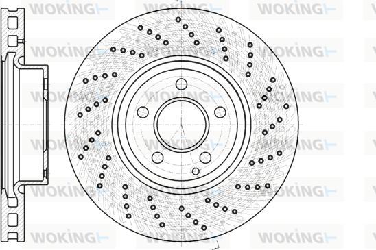 Woking D61185.10 - Brake Disc autospares.lv