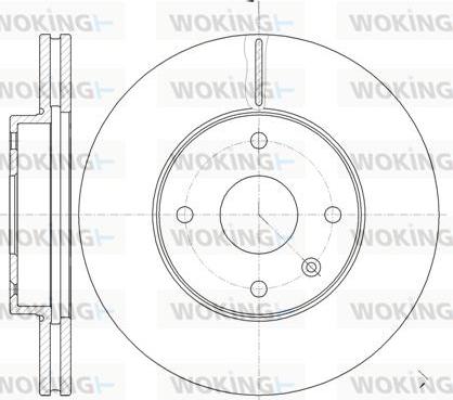 Woking D61181.10 - Brake Disc autospares.lv