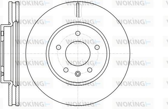 Woking D61183.10 - Brake Disc autospares.lv