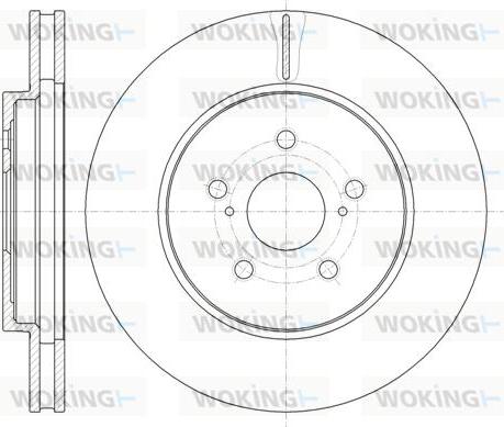 Woking D61136.10 - Brake Disc autospares.lv