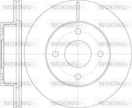 Woking D61131.10 - Brake Disc autospares.lv