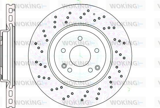 Woking D61138.10 - Brake Disc autospares.lv