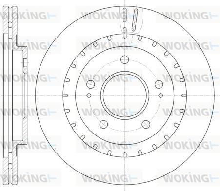 Woking D61137.10 - Brake Disc autospares.lv