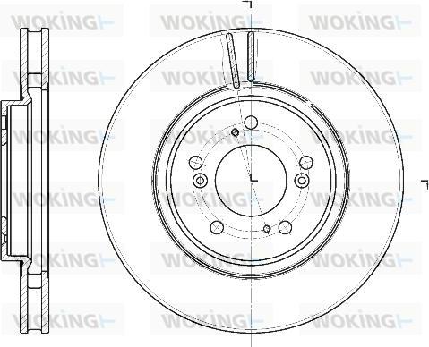 Woking D61129.10 - Brake Disc autospares.lv