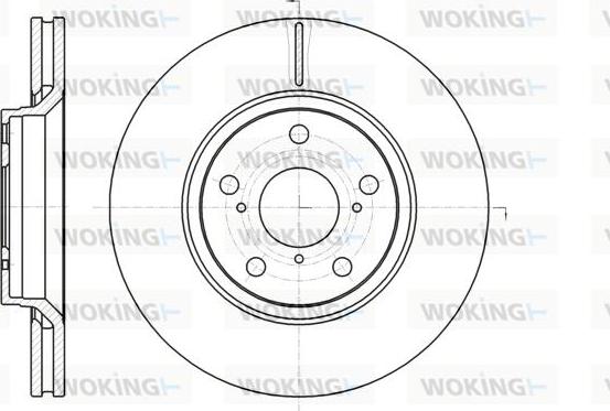 Woking D61121.10 - Brake Disc autospares.lv