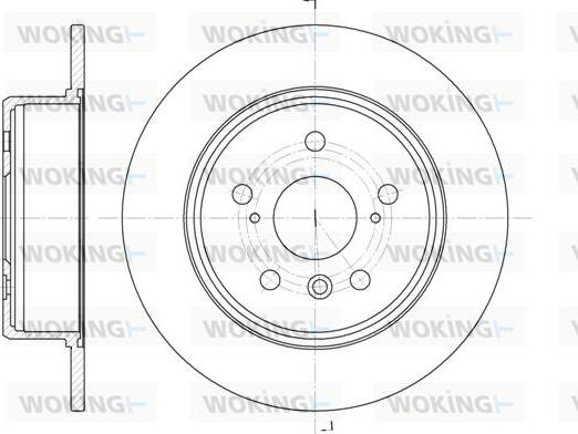 Woking D61128.00 - Brake Disc autospares.lv