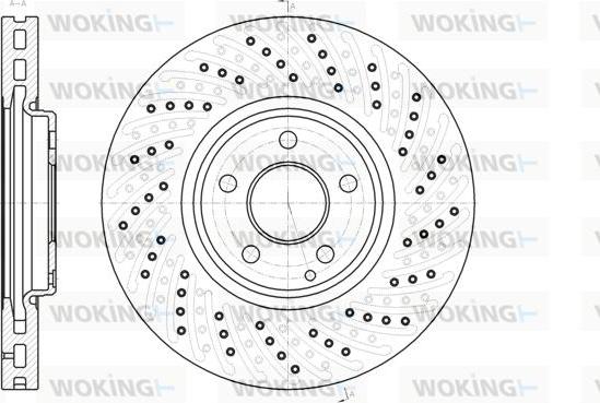 Woking D61123.10 - Brake Disc autospares.lv