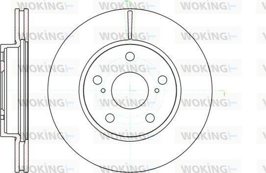 Woking D61122.10 - Brake Disc autospares.lv