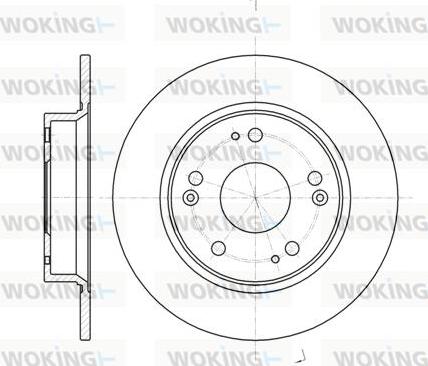 Woking D61175.00 - Brake Disc autospares.lv