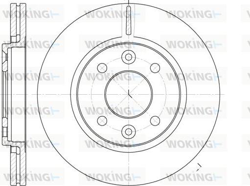 Woking D6117.10 - Brake Disc autospares.lv