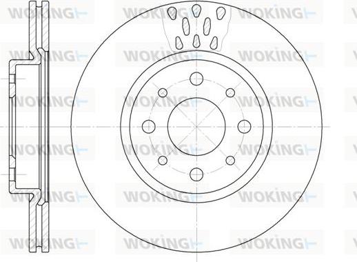 Woking D6189.10 - Brake Disc autospares.lv