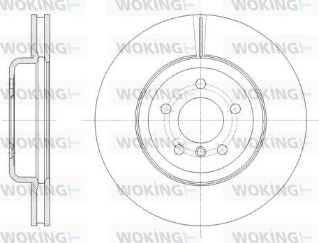 Woking D61842.10 - Brake Disc autospares.lv