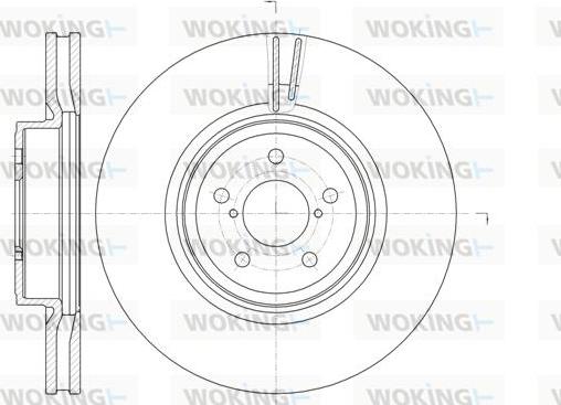 Woking D61856.10 - Brake Disc autospares.lv