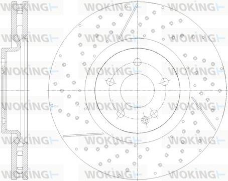 Woking D61852.10 - Brake Disc autospares.lv