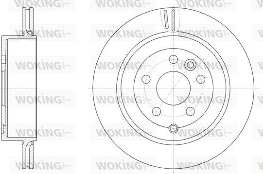 Woking D61868.10 - Brake Disc autospares.lv