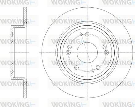 Woking D61811.00 - Brake Disc autospares.lv