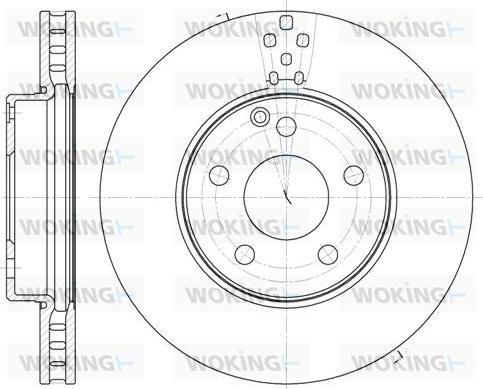 Woking D61889.10 - Brake Disc autospares.lv