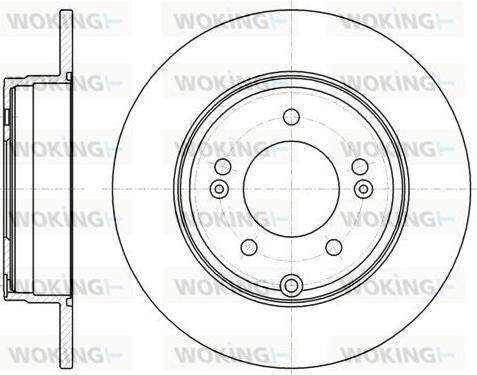 Woking D61884.00 - Brake Disc autospares.lv