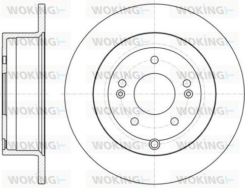 Woking D61886.00 - Brake Disc autospares.lv