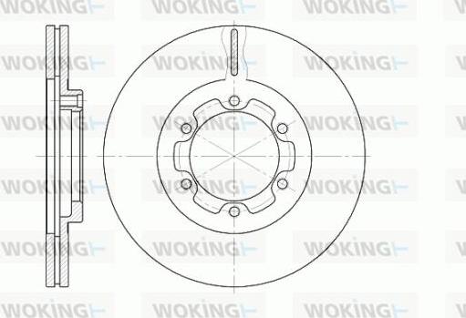 Woking D6188.10 - Brake Disc autospares.lv