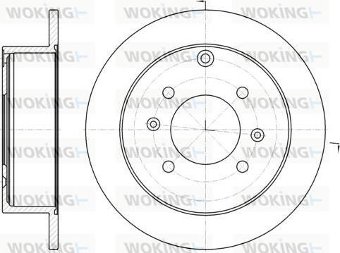 Woking D61883.00 - Brake Disc autospares.lv