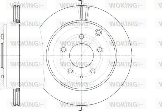 Woking D61882.10 - Brake Disc autospares.lv