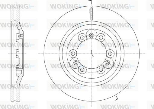 Woking D61830.10 - Brake Disc autospares.lv